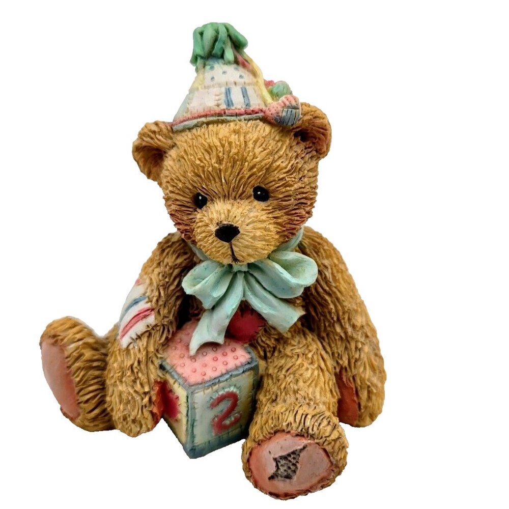 Cherished Teddies Two Sweet Two Bear Age 2 Birthday Baby Child Figurine 1992
